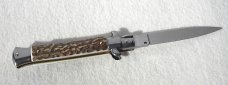 FRANK BELTRAME 9" GENUINE EUROPEAN STAG ITALIAN STILETTO