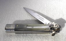 AKC LEVERLETTO 20cm - 8" BRAZILAN HORN WITH NEW MODIFIED BAYONET BLADE   