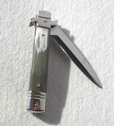 AKC LEVERLETTO 20cm - 8" BRAZILAN HORN WITH NEW MODIFIED BAYONET BLADE   