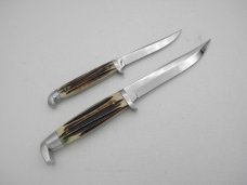 Queen Cutlery Co. Combination Hunting Set #80, Winterbottom Bone: Q Stainless Queen Cutlery Co. Combination Hunting Set #80, Winterbottom Bone: Q Stainless