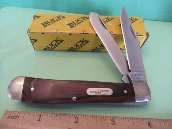 Buck Wood Handle Trapper Pattern # B384-BRW-0