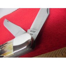 VINTAGE STAG KABAR DOG HEAD FOLDING HUNTER HANDLED BUT UNUSED OVER THE YEARS HAND CLEANED VINTAGE STAG KABAR DOG HEAD FOLDING HUNTER HANDLED BUT UNUSED OVER THE YEARS HAND CLEANED