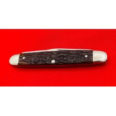 Vintage CATTARAUGUS CUTLERY CO 2-Blade Equal End Pen Folding Pocket Knife c.1886-1963 Jigged Bone Vintage CATTARAUGUS CUTLERY CO 2-Blade Equal End Pen Folding Pocket Knife c.1886-1963 Jigged Bone