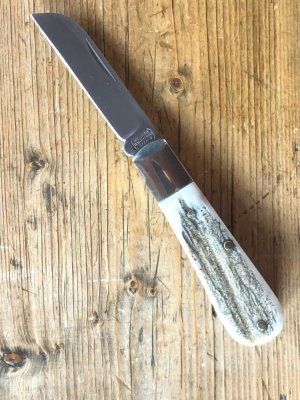 A Wright & Son Sheffield, England Barlow with Stag Scales and Wharncliffe Blade
