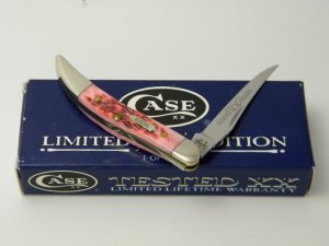 Case XX USA 610096  2005 Raspberry Bone Limited Edition Tiny Toothpick Knife in Box
