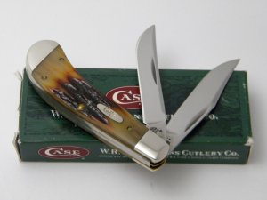 Case XX USA T.B. V62110  2004 Natural Bone Saddlehorn Knife in Box