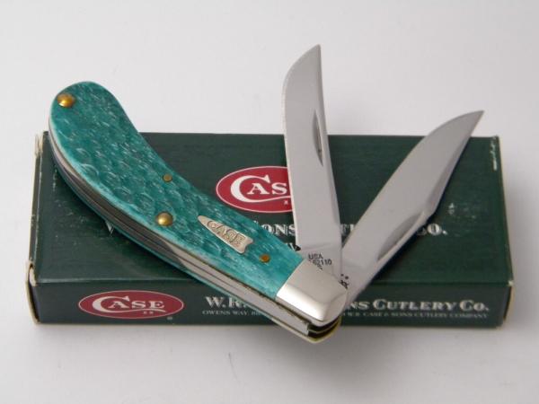 Case XX USA T.B. 62110 2004 Jade Bone Saddlehorn Knife in Box Case XX USA T.B. 62110 2004 Jade Bone Saddlehorn Knife in Box