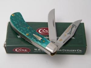 Case XX USA T.B. 62110 Evansville Knife Club 2003 Jade Bone Saddlehorn Knife in Box