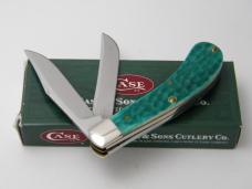 Case XX USA T.B. 62110 Evansville Knife Club 2003 Jade Bone Saddlehorn Knife in Box