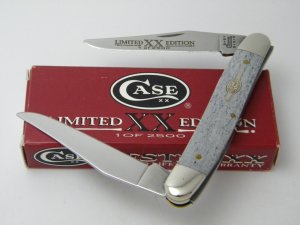Case XX USA 2001 Limited Edition Black Bone Muskrat Knife in Box