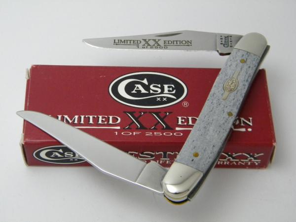 Case XX USA 2001 Limited Edition Black Bone Muskrat Knife in Box Case XX USA 2001 Limited Edition Black Bone Muskrat Knife in Box