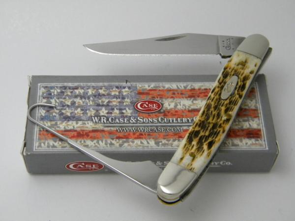 Case XX USA 2004 First Run Chestnut Bone Muskrat Knife in Box Case XX USA 2004 First Run Chestnut Bone Muskrat Knife in Box