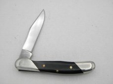 Queen Cutlery Co. Push Button Lock #410B: 3 ¼” closed, Queen Cutlery Co. Push Button Lock #410B: 3 ¼” closed,