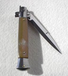 NEW FRANK BELTRAME 9" GENUINE FRENCH BOVINE HORN BAYONET BLADE ITALIAN STILETTO