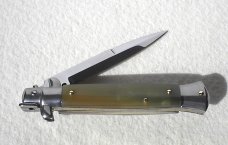 NEW FRANK BELTRAME 9" GENUINE FRENCH BOVINE HORN BAYONET BLADE ITALIAN STILETTO