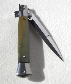 NEW FRANK BELTRAME 9" GENUINE FRENCH BOVINE HORN BAYONET BLADE ITALIAN STILETTO