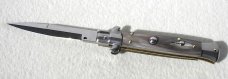 NEW FRANK BELTRAME 9" GENUINE FRENCH BOVINE HORN BAYONET BLADE ITALIAN STILETTO