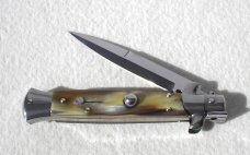 NEW FRANK BELTRAME 9" GENUINE FRENCH BOVINE HORN BAYONET BLADE ITALIAN STILETTO