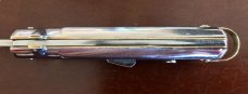 Bargeon Switchblade, 7 1/2 Inch, Stainless Steel Handle, Brass Liners, Hard To Find With Box, Unused