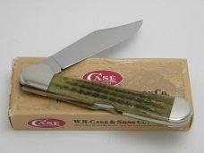 Case XX USA 1998  61549L Green Bone Bone Copperlock Knife in Box