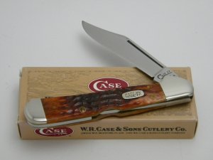 Case XX USA 1998  61549L Chestnut Bone Bone Copperlock Knife in Box