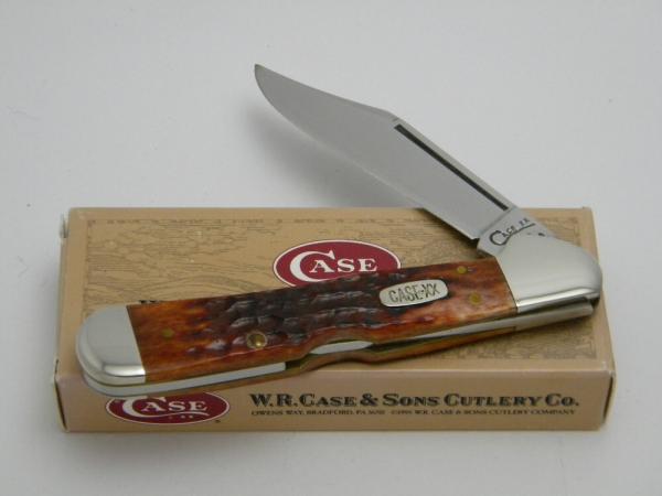 Case XX USA 1998  61549L Chestnut Bone Bone Copperlock Knife in Box