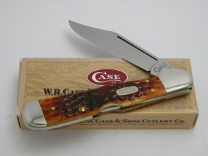 Case XX USA 1998  61549L Chestnut Bone Bone Copperlock Knife in Box