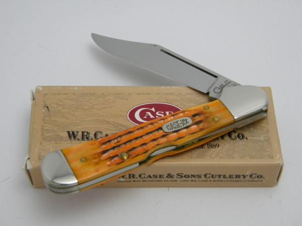 Case XX USA 1998 61549L Dark Orange Bone Copperlock Knife in Box Case XX USA 1998 61549L Dark Orange Bone Copperlock Knife in Box