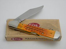 Case XX USA 1998 61549L Dark Orange Bone Copperlock Knife in Box Case XX USA 1998 61549L Dark Orange Bone Copperlock Knife in Box