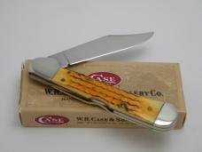 Case XX USA 1998  61549L Dark Orange Bone Copperlock Knife in Box