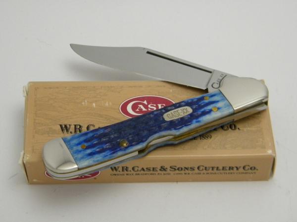 Case XX USA 1998 61549L Blue Bone Copperlock Knife in Box Case XX USA 1998 61549L Blue Bone Copperlock Knife in Box