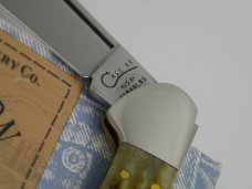 Case XX USA 1998  61549L Green Bone Pocket Worn Copperlock Knife in Box