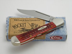 Case XX USA 2000  61549L Old Red Bone Pocket Worn Copperlock Knife in Box