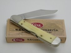 Case XX USA 1998  61549L Smooth Cream Bone Copperlock Knife in Box