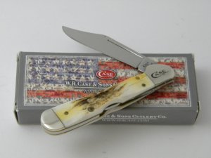 Case XX USA 2014  61749L Stag Mini Copperlock Knife in Box
