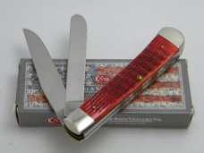 Case XX USA 2012 6254 Red Bone Christmas Trapper Knife in Box Case XX USA 2012 6254 Red Bone Christmas Trapper Knife in Box