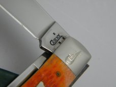 Case XX USA 2007 6254 Tangerine Bone Trapper Knife in Box Case XX USA 2007 6254 Tangerine Bone Trapper Knife in Box