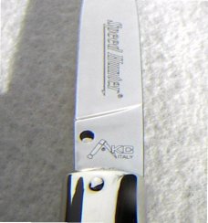 NOS CLASSIC GENUINE STAG ITALIAN AKC AUTO SPEED HUNTER NICKEL SILVER BOLSTERS - HAS HAIR TRIGGER
