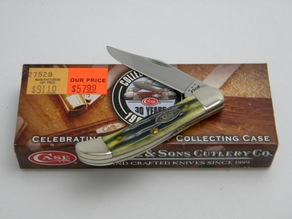 Case XX USA 61165 TH 2011 Olive Green Bone Tiny Hunter Knife - NIB Case XX USA 61165 TH 2011 Olive Green Bone Tiny Hunter Knife - NIB