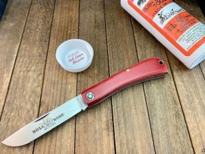 Great Eastern Cutlery Bull Nose 71 Sodbuster Red Linen Micarta 2021