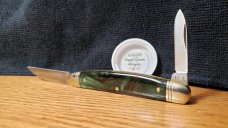 Great Eastern Cutlery 1 of only 15 made Northfield Royal Green Acrylic 620220 Conductor pocket knife