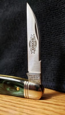Great Eastern Cutlery 1 of only 15 made Northfield Royal Green Acrylic 620220 Conductor pocket knife