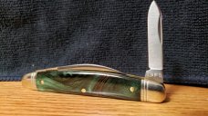Great Eastern Cutlery 1 of only 15 made Northfield Royal Green Acrylic 620220 Conductor pocket knife