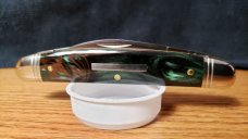 Great Eastern Cutlery 1 of only 15 made Northfield Royal Green Acrylic 620220 Conductor pocket knife