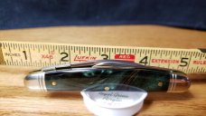 Great Eastern Cutlery 1 of only 15 made Northfield Royal Green Acrylic 620220 Conductor pocket knife