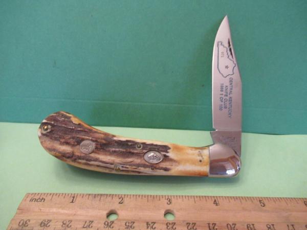 Cripple Creek 1988 Stag Saddlehorn Made for the Kentucky Cutlery Club