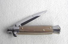 NEW FRANK BELTRAME 9" FRENCH BOVINE HORN BAYONET BLADE ITALIAN STILETTO