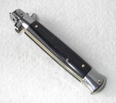 NEW FRANK BELTRAME 9" GENUINE DARK HORN ITALIAN STILETTO