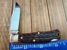 Great Eastern Cutlery 83 Tascosa Lockback Dark Brewed Jigged Bone 2021 Great Eastern Cutlery 83 Tascosa Lockback Dark Brewed Jigged Bone 2021