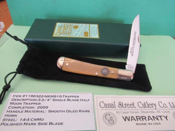 Canal Street Half Moon Trapper Oiled Rams Horn Item # 1196322-NKM910 Canal Street Half Moon Trapper Oiled Rams Horn Item # 1196322-NKM910